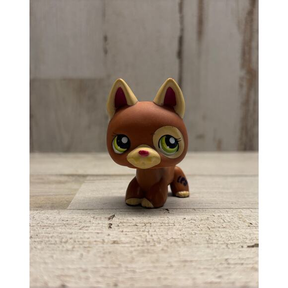 Littlest Pet Shop LPS Vintage German Shepherd Puppy Dog EUC - Picture 1 of 3